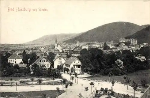 Ak Bad Harzburg am Harz, Gesamtansicht, von Westen gesehen