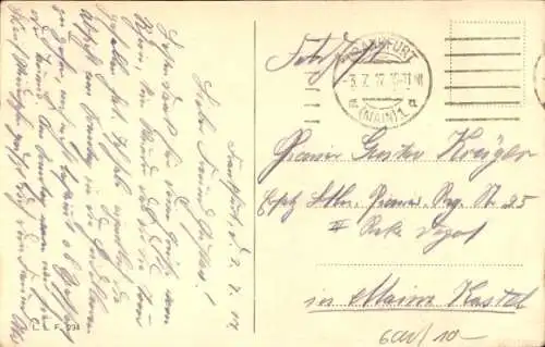 Ak Frankfurt Main, Gutenbergdenkmal und Goetheplatz