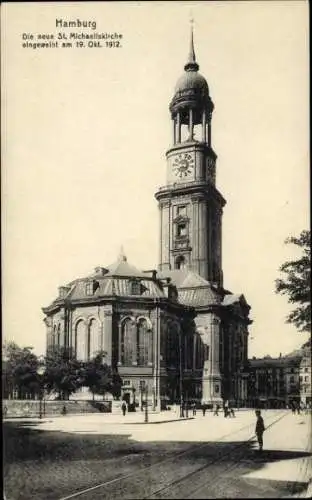 Ak Hamburg Mitte Neustadt, Neue Sankt Michaelis Kirche, Eingeweiht 19.10.1912