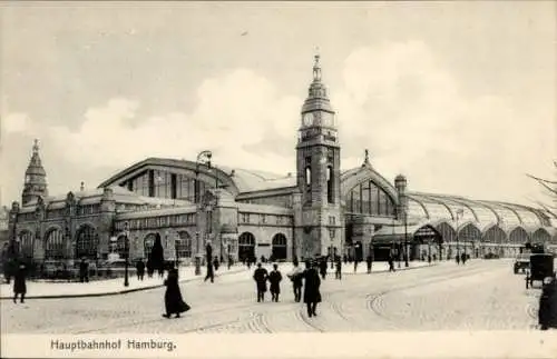 Ak Hamburg Mitte Sankt Georg, Hauptbahnhof