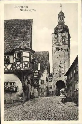 Ak Uffenheim in Mittelfranken, Würzburger Tor