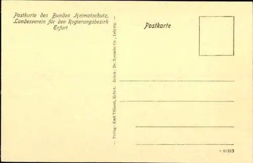 Ak Erfurt in Thüringen, Breitstrom, Blick von der Kasinobrücke, Häuser
