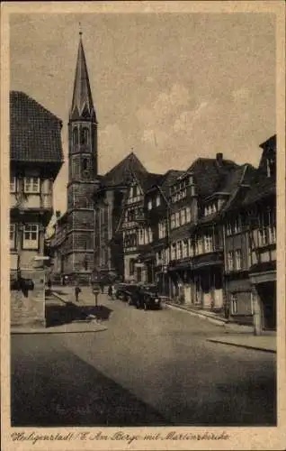 Ak Heilbad Heiligenstadt in Thüringen, Am Berge mit Martinskirche