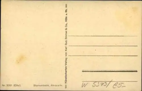 Künstler Ak Blankenheim Eifel, Ortsansicht