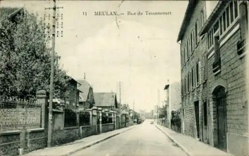 Ak Meulan en Yvelines, Rue de Tessancourt