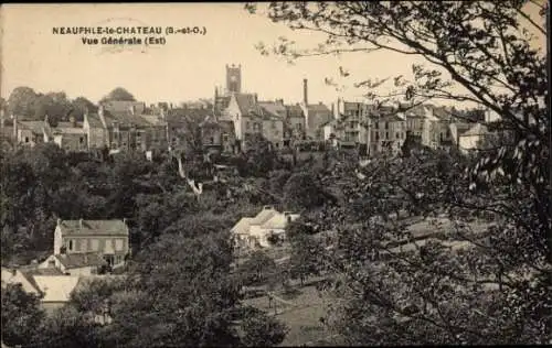 Ak Neauphle le Château Yvelines, Vue générale, Est