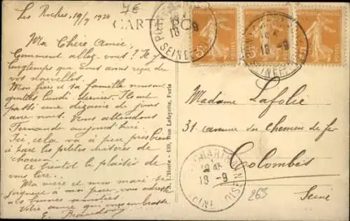 Ak Neauphle le Château Yvelines, Vue générale, Est