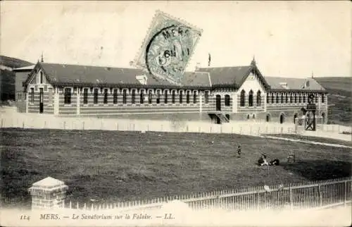 Ak Mers les Bains Somme, Sanatorium sur la Falaise