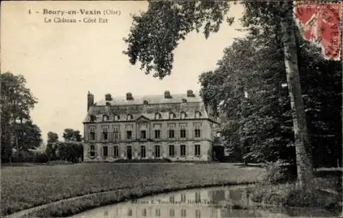 Ak Boury-en-Vexin Oise, Schloss, Ostseite