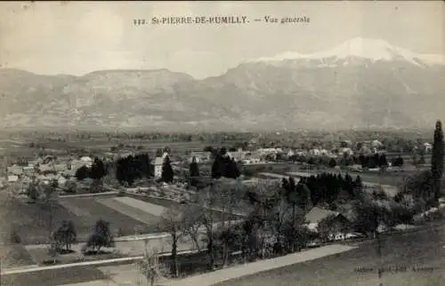 Ak Saint Pierre de Rumilly Haute Savoie, vue generale