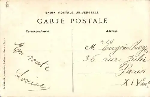 Ak Amiens Somme, Bahnhof Frontal