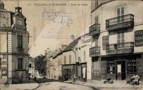 Ak Villiers sur Marne Val de Marne, Rue de Paris