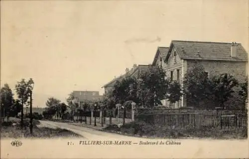 Ak Villiers sur Marne Val de Marne, Boulevard du Chateau