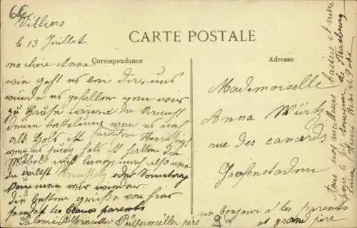 Ak Villiers sur Marne Val de Marne, Boulevard du Chateau
