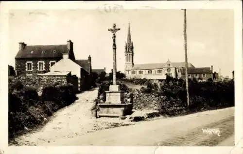 Ak Ploubazlanec Cotes d'Amor, Le Calvaire, Kirche