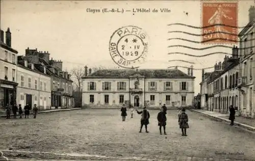 Ak Cloyes sur le Loir Eure et Loir, Hotel de Ville