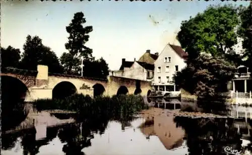 Ak Cloyes sur le Loir Eure et Loir, Pont