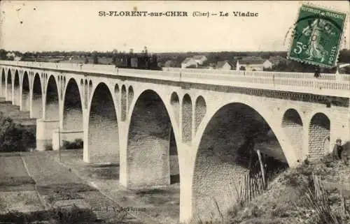 Ak Saint Florent Cher, Viaduc