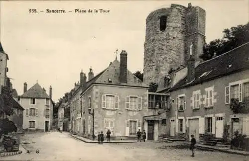 Ak Sancerre Cher, Place de la Tour