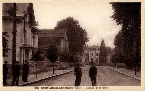 Ak Saint Amand Montrond Cher, Avenue de la Gare