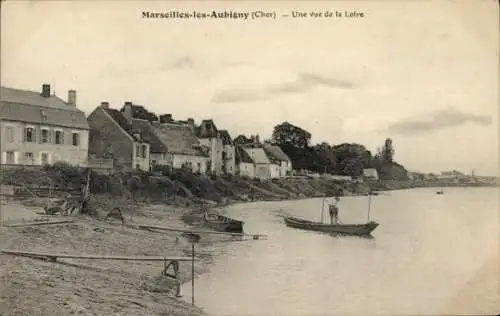 Ak Marseille les Aubigny Cher, Ein Blick auf die Loire