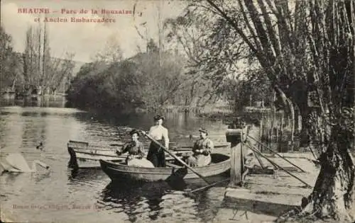 Ak Beaune Côte-d'Or, Parc de la Bouzaize, Ancien Embarcadere