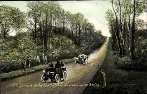 Ak Berfay Sarthe, Circuit de la Sarthe, la descente, Automobil