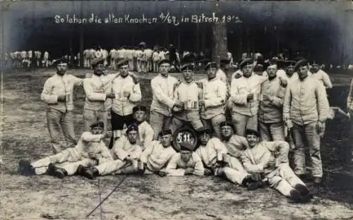 Ak Bitche Bitsch Lothringen Moselle, So leben die alten Knochen 4/67, 1912