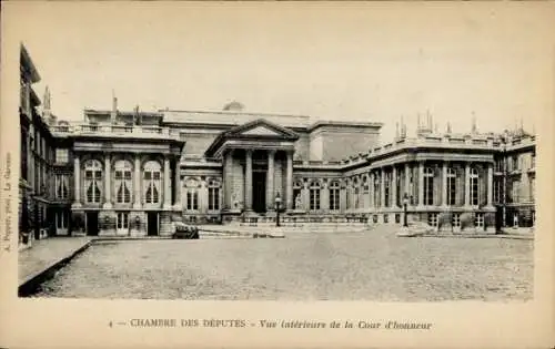 Ak Paris VII., Chambre des Deputes, Cour d'honneur
