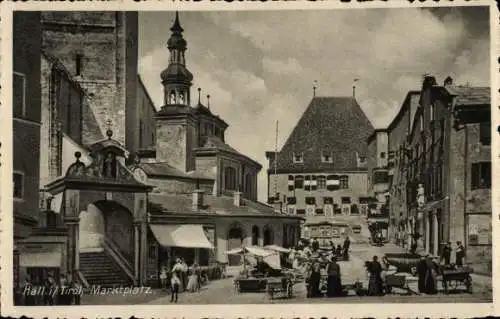 Ak Hall in Tirol, Marktplatz