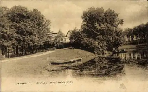 Ak Oostende Ostende Westflandern, Marie-Henriette-Park