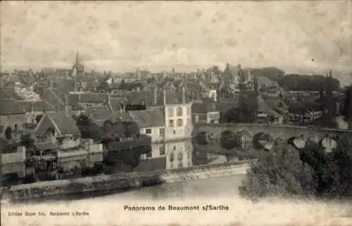 Ak Beaumont-Sarthe, Panorama