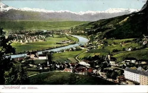 Ak Innsbruck in Tirol, Gesamtansicht, Mühlau