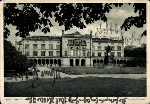 Ak Kaliningrad Königsberg Ostpreußen, Blick auf die Universität