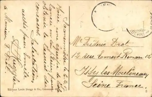 Ak Schweiz, Sport d'hiver, Course de bobs, Bobschlitten