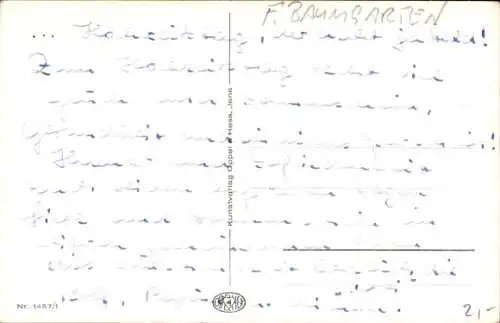 Künstler Ak Baumgarten, Fritz, Lieblich schallt durch Busch und Wald, Zwerge, Meisen