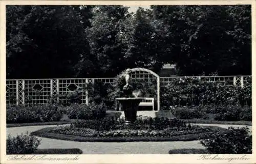 Ak Świnoujście Swinemünde Pommern, Kurhausgarten