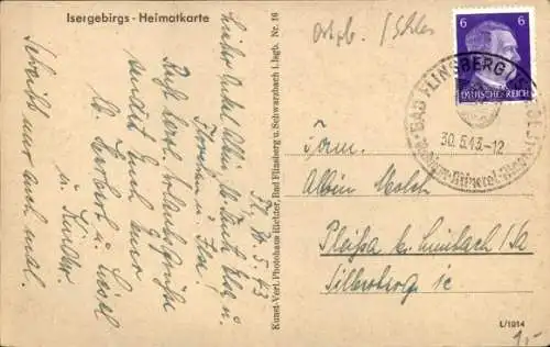 Ak Świeradów Zdrój Bad Flinsberg Schlesien, Gesamtansicht, Kurhaus