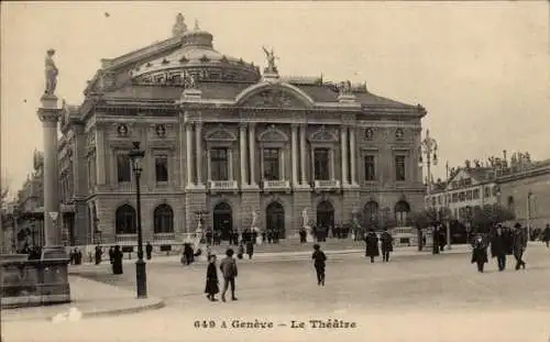 Ak Genève Genf Schweiz, Theater