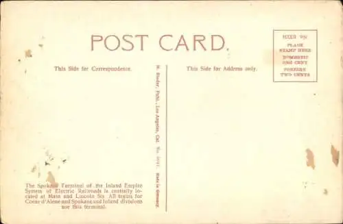 Ak Spokane Washington USA, Elektrisches Terminal