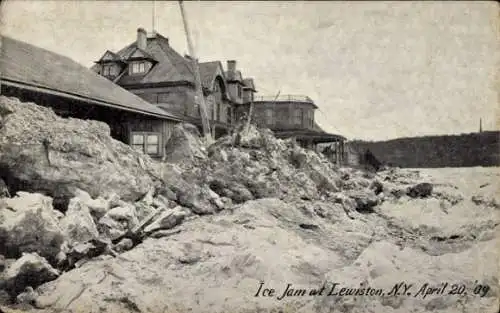 Ak Lewiston New York USA, Ice Jam