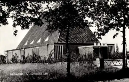 Ak Zuidwolde Drenthe, Reformierte Kirche