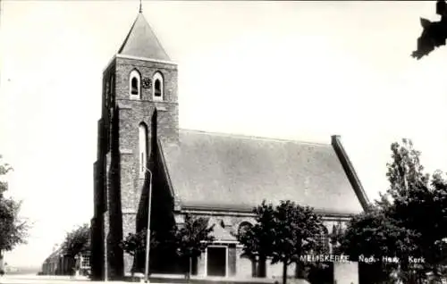 Ak Meliskerke Zeeland Niederlande, Ned. Rev. Kirche