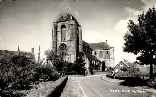 Ak Veere Zeeland Niederlande, Kirche mit Turm