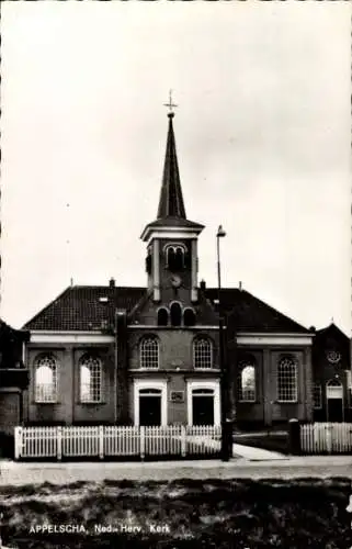 Ak Appelscha Fryslân Niederlande, Ned. Rev. Kirche