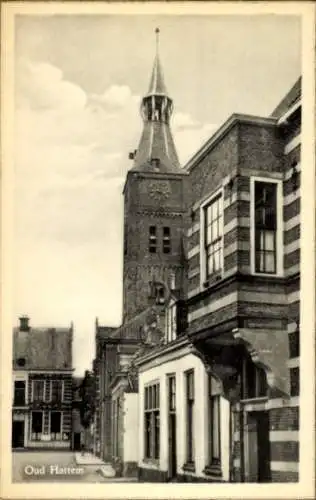 Ak Hattem Gelderland Niederlande, Uhrenturm