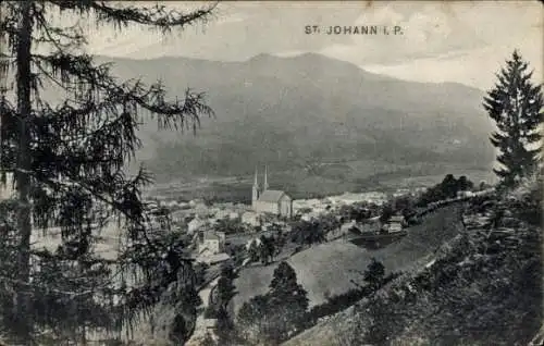 Ak Sankt Johann im Pongau in Salzburg, Teilansicht