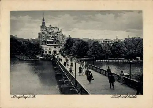 Ak Kaliningrad Königsberg Ostpreußen, Schlossteichbrücke