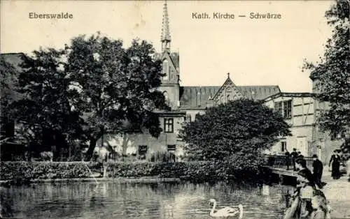 Ak Eberswalde in der Mark, Katholische Kirche, Schwärze