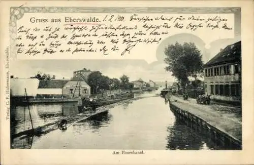 Ak Eberswalde in der Mark, Am Finowkanal